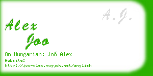 alex joo business card